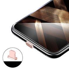 Tappi Antipolvere Anti-dust Lightning USB Jack Antipolvere H02 per Apple iPhone Xs Max Oro Rosa