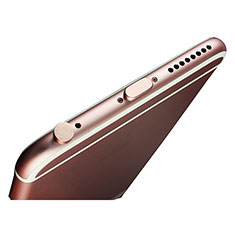 Tappi Antipolvere Anti-dust Lightning USB Jack Antipolvere J02 per Apple iPad Air 2 Oro Rosa
