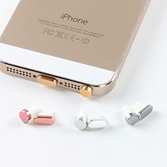 Tappi Antipolvere Anti-dust Lightning USB Jack Antipolvere J05 per Apple iPhone Xs Oro Rosa