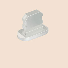 Tappi Antipolvere Anti-dust Lightning USB Jack Antipolvere J06 per Apple iPad New Air (2019) 10.5 Argento