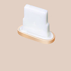 Tappi Antipolvere Anti-dust Lightning USB Jack Antipolvere J07 per Apple iPhone 13 Mini Oro