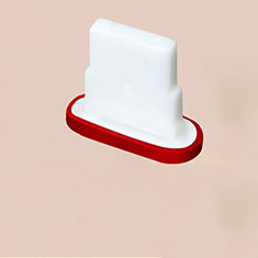 Tappi Antipolvere Anti-dust Lightning USB Jack Antipolvere J07 per Apple iPhone 8 Plus Rosso
