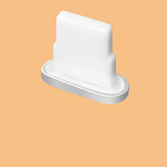 Tappi Antipolvere Anti-dust Lightning USB Jack Antipolvere J07 per Apple iPhone XR Argento