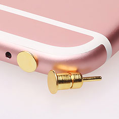 Tappi Antipolvere Jack Cuffie 3.5mm Anti-dust Android Apple Anti Polvere Universale D03 per Apple iPhone 12 Max Oro