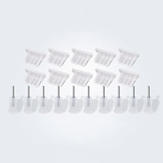 Tappi Antipolvere USB-B Jack Anti-dust Android Anti Polvere Universale 10PCS H01 per Samsung Galaxy S4 Zoom Bianco