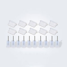 Tappi Antipolvere USB-C Jack Anti-dust Type-C Anti Polvere Universale 10PCS per Xiaomi Mi 8 Bianco