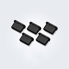 Tappi Antipolvere USB-C Jack Anti-dust Type-C Anti Polvere Universale 5PCS H01 per Apple iPhone 15 Plus Nero