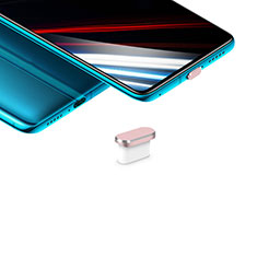 Tappi Antipolvere USB-C Jack Anti-dust Type-C Anti Polvere Universale H02 per Huawei MatePad 10.8 Oro Rosa