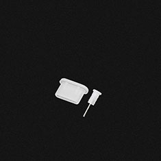 Tappi Antipolvere USB-C Jack Anti-dust Type-C Anti Polvere Universale H04 per Oppo Find N3 Flip 5G Bianco