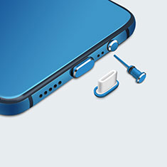 Tappi Antipolvere USB-C Jack Anti-dust Type-C Anti Polvere Universale H05 per Samsung Galaxy A9 Star Lite Blu
