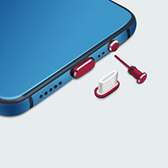 Tappi Antipolvere USB-C Jack Anti-dust Type-C Anti Polvere Universale H05 per Apple iPad Pro 11 (2021) Rosso