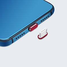 Tappi Antipolvere USB-C Jack Anti-dust Type-C Anti Polvere Universale H07 per Xiaomi Redmi 10X Pro 5G Rosso