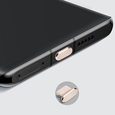 Tappi Antipolvere USB-C Jack Anti-dust Type-C Anti Polvere Universale H08 per Samsung Galaxy Trend SCH i699 Oro