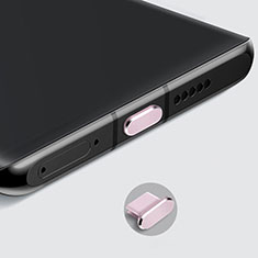 Tappi Antipolvere USB-C Jack Anti-dust Type-C Anti Polvere Universale H08 per Samsung Galaxy J7 Prime Oro Rosa