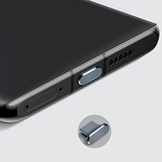 Tappi Antipolvere USB-C Jack Anti-dust Type-C Anti Polvere Universale H08 per Apple iPad Pro 12.9 (2022) Grigio Scuro
