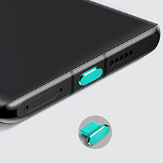 Tappi Antipolvere USB-C Jack Anti-dust Type-C Anti Polvere Universale H08 per Xiaomi Redmi Note 9 Pro Verde