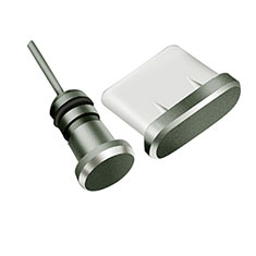 Tappi Antipolvere USB-C Jack Anti-dust Type-C Anti Polvere Universale H09 per Huawei Enjoy 10e Nero