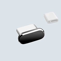 Tappi Antipolvere USB-C Jack Anti-dust Type-C Anti Polvere Universale H10 per Vivo iQOO 9 5G Nero
