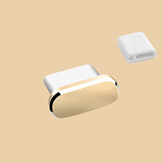 Tappi Antipolvere USB-C Jack Anti-dust Type-C Anti Polvere Universale H10 per Apple iPhone 15 Oro