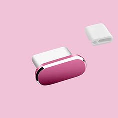 Tappi Antipolvere USB-C Jack Anti-dust Type-C Anti Polvere Universale H10 per Huawei Honor Magic Rosa Caldo
