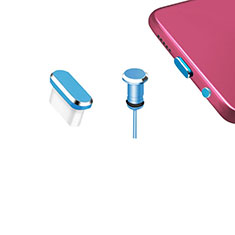 Tappi Antipolvere USB-C Jack Anti-dust Type-C Anti Polvere Universale H12 per Oppo Find X7 5G Blu