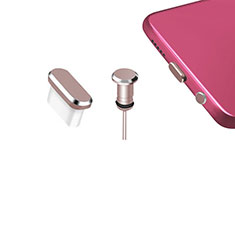 Tappi Antipolvere USB-C Jack Anti-dust Type-C Anti Polvere Universale H12 per Oppo A15 Oro Rosa