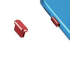 Tappi Antipolvere USB-C Jack Anti-dust Type-C Anti Polvere Universale H13 per Apple iPhone 15 Plus Rosso