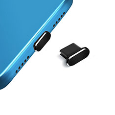 Tappi Antipolvere USB-C Jack Anti-dust Type-C Anti Polvere Universale H14 per Samsung Galaxy M60s Nero