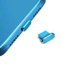 Tappi Antipolvere USB-C Jack Anti-dust Type-C Anti Polvere Universale H14 per Apple iPhone 15 Plus Blu