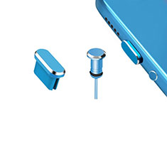 Tappi Antipolvere USB-C Jack Anti-dust Type-C Anti Polvere Universale H15 per Oppo Reno5 Pro+ Plus 5G Blu