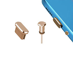 Tappi Antipolvere USB-C Jack Anti-dust Type-C Anti Polvere Universale H15 per Apple iPhone 15 Plus Oro