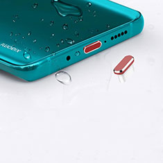 Tappi Antipolvere USB-C Jack Anti-dust Type-C Anti Polvere Universale H16 per Apple iPad Pro 12.9 (2021) Rosso