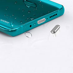 Tappi Antipolvere USB-C Jack Anti-dust Type-C Anti Polvere Universale H16 per Apple iPhone 15 Argento