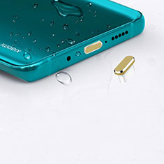 Tappi Antipolvere USB-C Jack Anti-dust Type-C Anti Polvere Universale H16 per Apple iPhone 15 Plus Oro