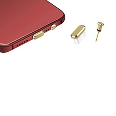 Tappi Antipolvere USB-C Jack Anti-dust Type-C Anti Polvere Universale H17 per Apple iPhone 15 Plus Oro