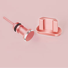 Tappi Antipolvere USB Jack Anti-dust Android Anti Polvere Universale C02 per Oppo Find N2 5G Oro Rosa