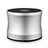 Altoparlante Casse Mini Bluetooth Sostegnoble Stereo Speaker S04 Argento