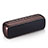 Altoparlante Casse Mini Bluetooth Sostegnoble Stereo Speaker S09 Marrone