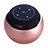 Altoparlante Casse Mini Bluetooth Sostegnoble Stereo Speaker S22 Oro Rosa