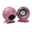 Altoparlante Casse Mini Sostegnoble Stereo Speaker Rosa