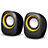 Altoparlante Casse Mini Sostegnoble Stereo Speaker S01 Nero