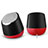 Altoparlante Casse Mini Sostegnoble Stereo Speaker S02 Nero