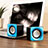 Altoparlante Casse Mini Sostegnoble Stereo Speaker W04