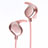 Auricolare Bluetooth Cuffie Stereo Senza Fili Sport Corsa H43 Rosa
