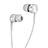 Auricolari Cuffia In Ear Stereo Universali Sport Corsa H09 Bianco
