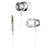 Auricolari Cuffia In Ear Stereo Universali Sport Corsa H10 Bianco