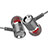 Auricolari Cuffia In Ear Stereo Universali Sport Corsa H25 Grigio