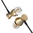 Auricolari Cuffia In Ear Stereo Universali Sport Corsa H34 Oro