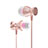 Auricolari Cuffia In Ear Stereo Universali Sport Corsa H34 Rosa