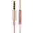 Auricolari Cuffia In Ear Stereo Universali Sport Corsa H34 Rosa